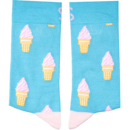 Ice Cream Natural Bamboo Knit Socks