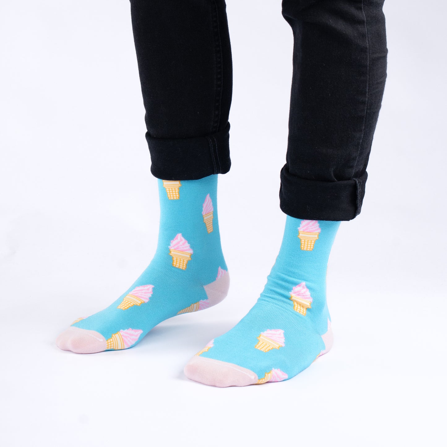 Ice Cream Natural Bamboo Knit Socks