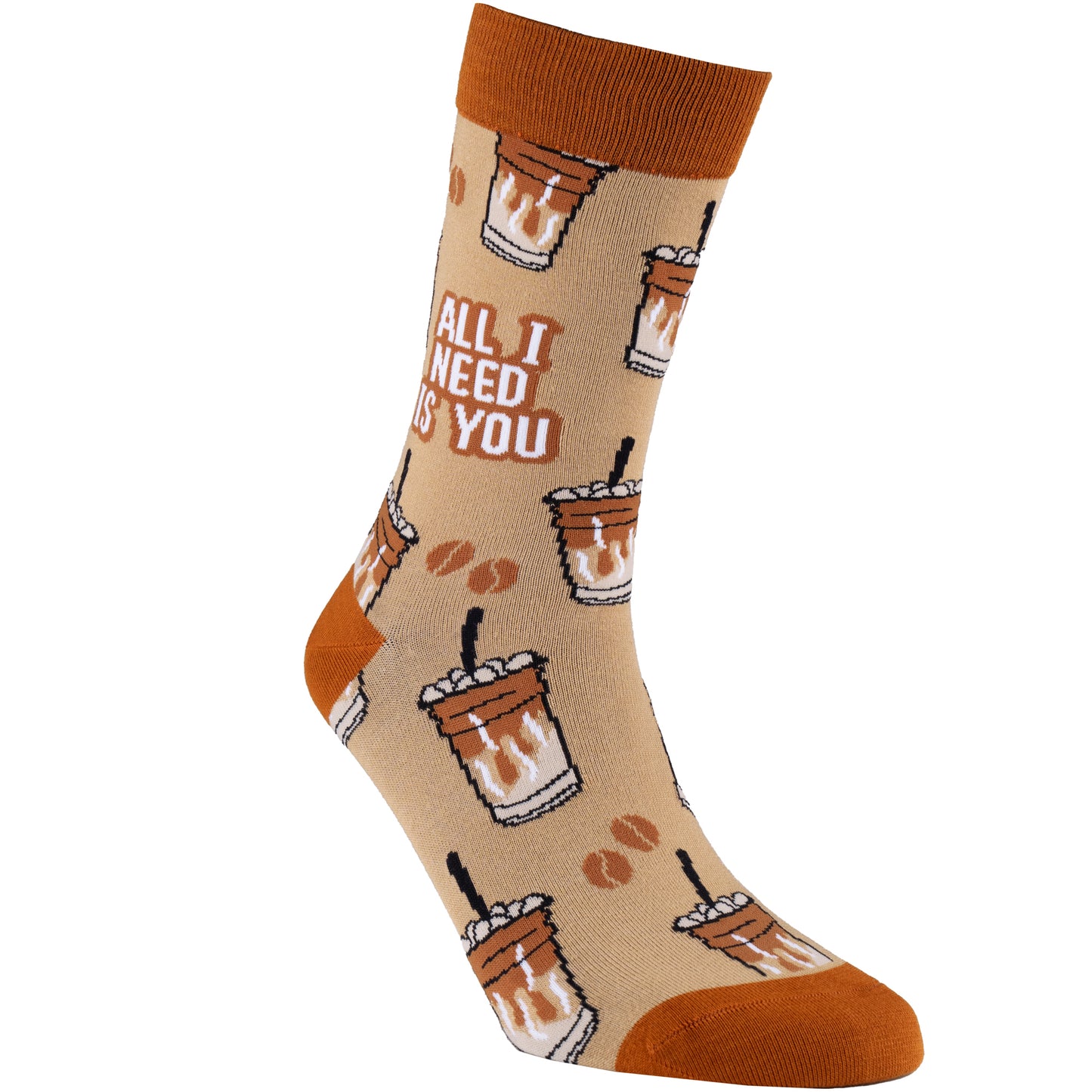 Iced Coffee Bamboo Crew Socks