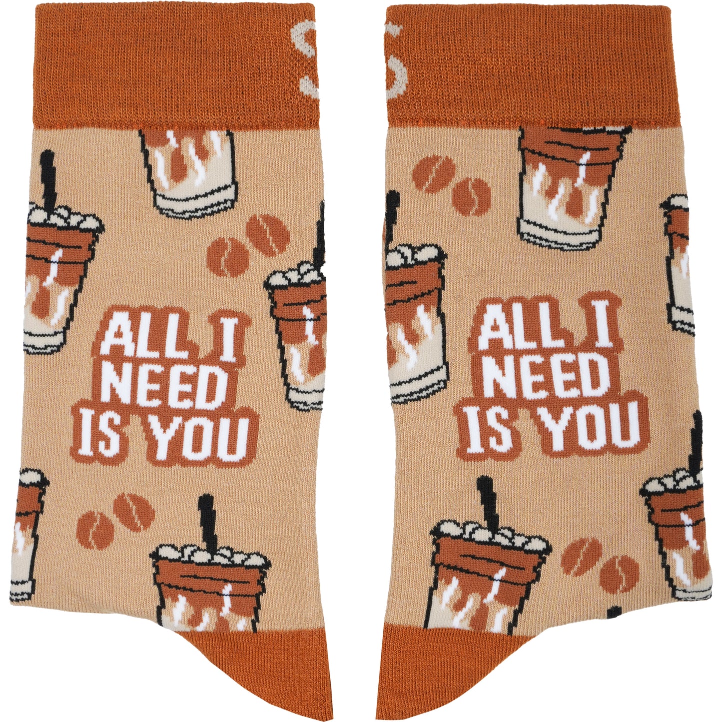 Iced Coffee Bamboo Crew Socks