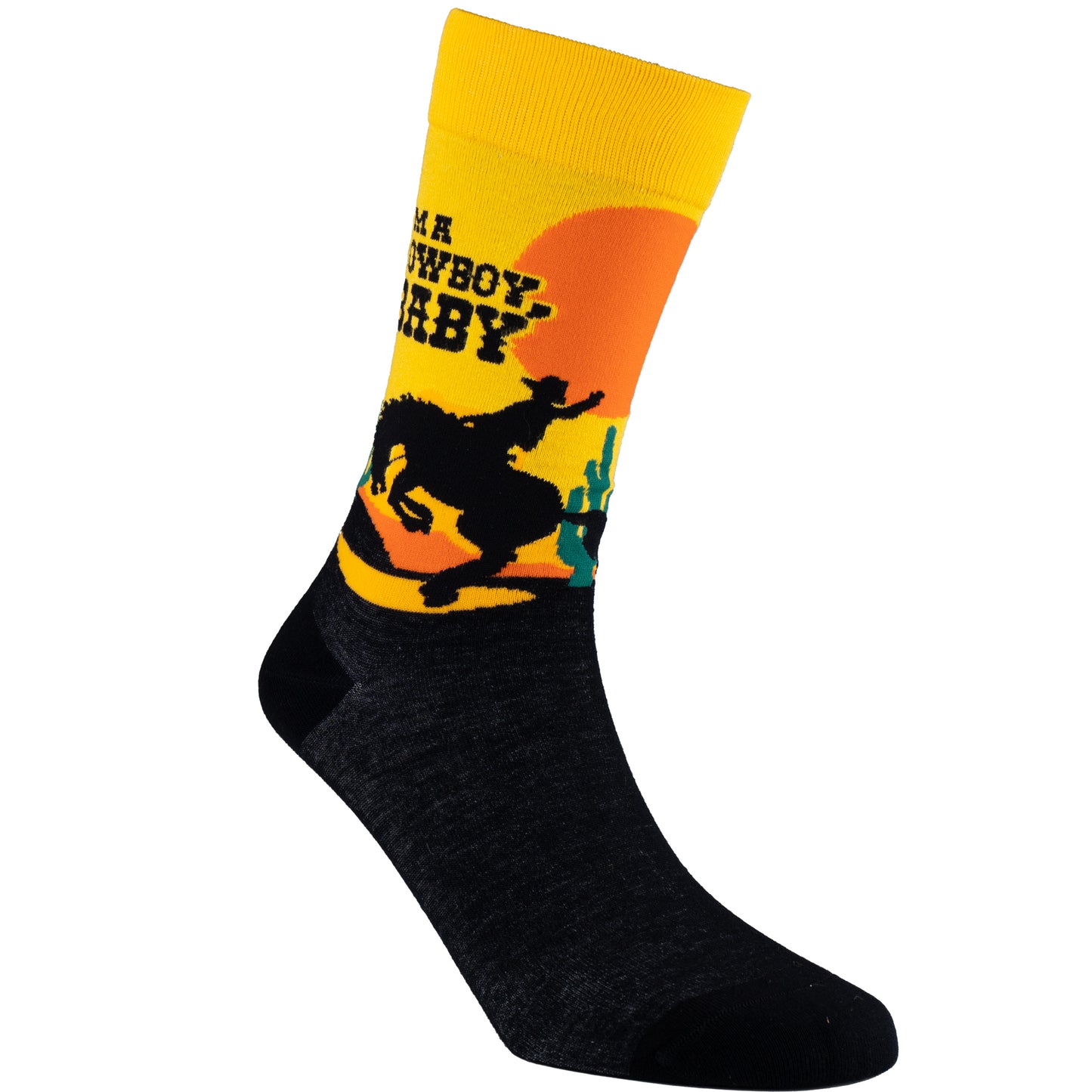 I'm a Cowboy Natural Bamboo Knit Socks