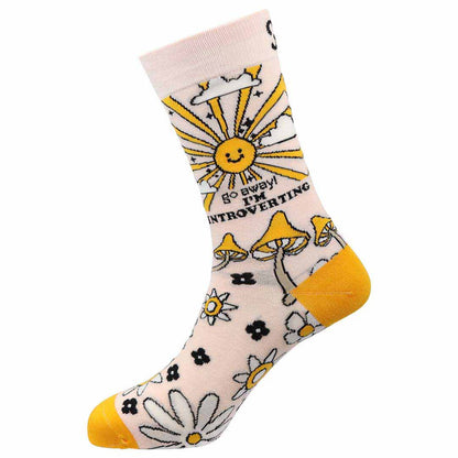 Introverting Natural Bamboo Knit Socks