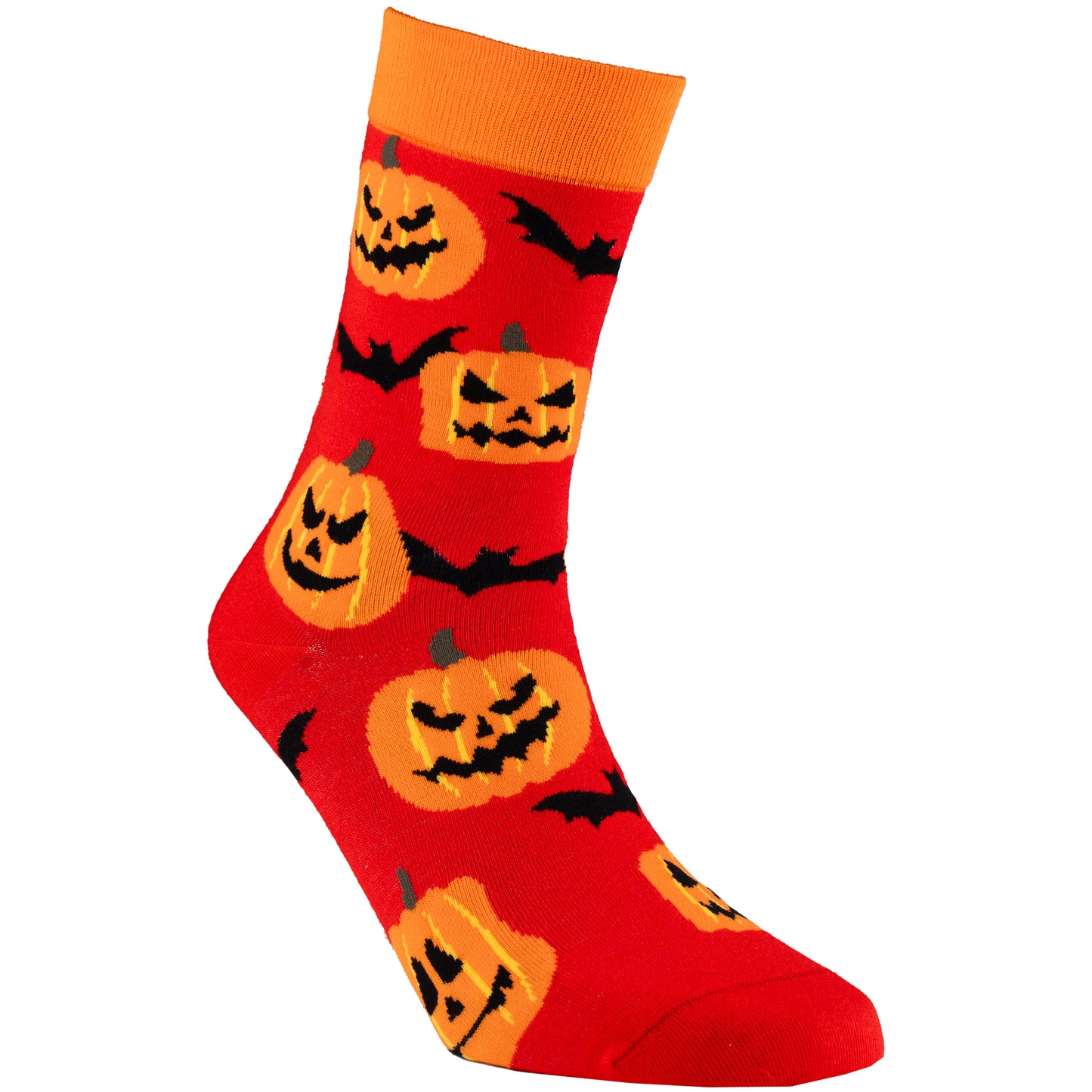 Jack-O Print Natural Bamboo Knit Socks