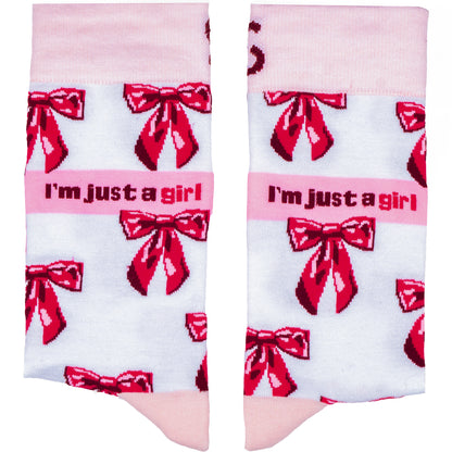 Just a Girl Natural Bamboo Knit Socks