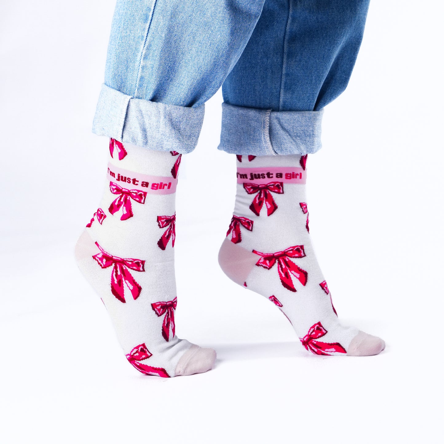 Just a Girl Natural Bamboo Knit Socks