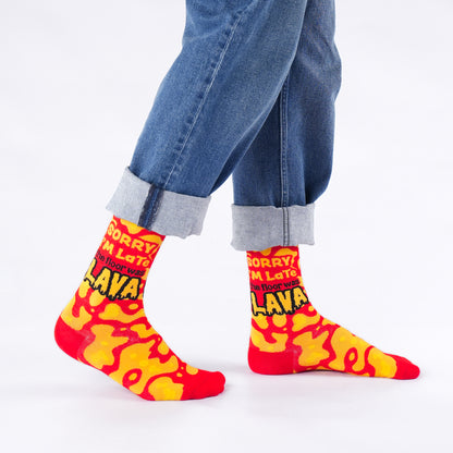 Lava Floor Natural Bamboo Knit Socks