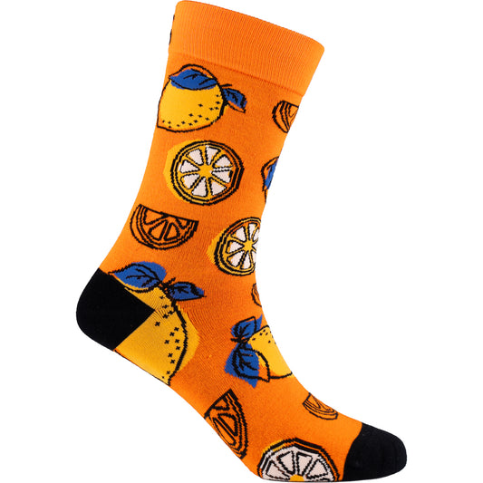 Lemons Natural Bamboo Knit Socks