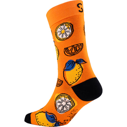 Lemons Natural Bamboo Knit Socks