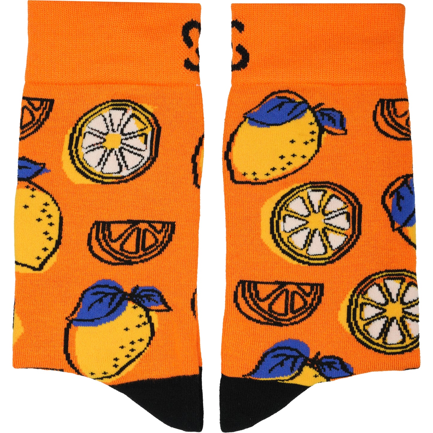 Lemons Natural Bamboo Knit Socks