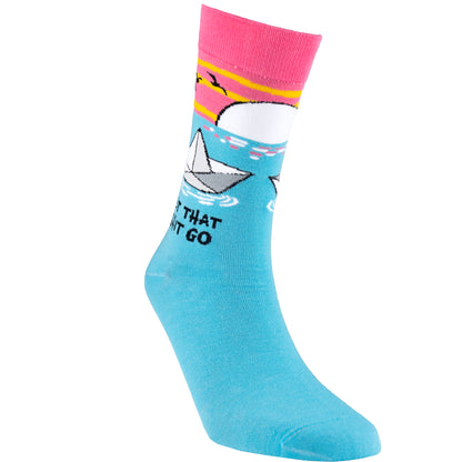 Let That Shit Go Natural Bamboo Knit Socks