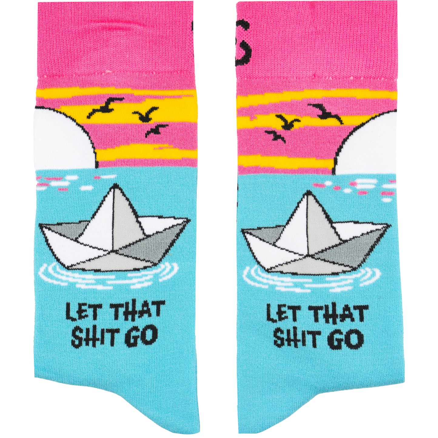 Let That Shit Go Natural Bamboo Knit Socks