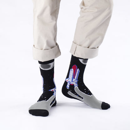Lift Off Natural Bamboo Knit Socks