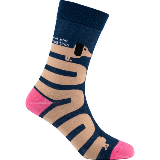 Long Dog Natural Bamboo Knit Socks