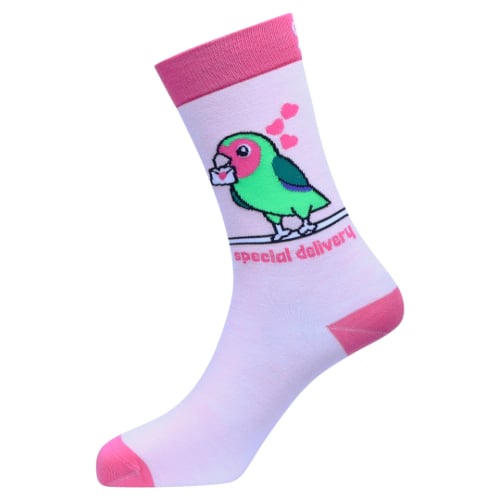 Love Bird Natural Bamboo Knit Socks