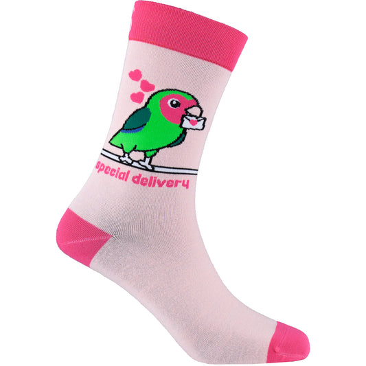 Love Bird Natural Bamboo Knit Socks