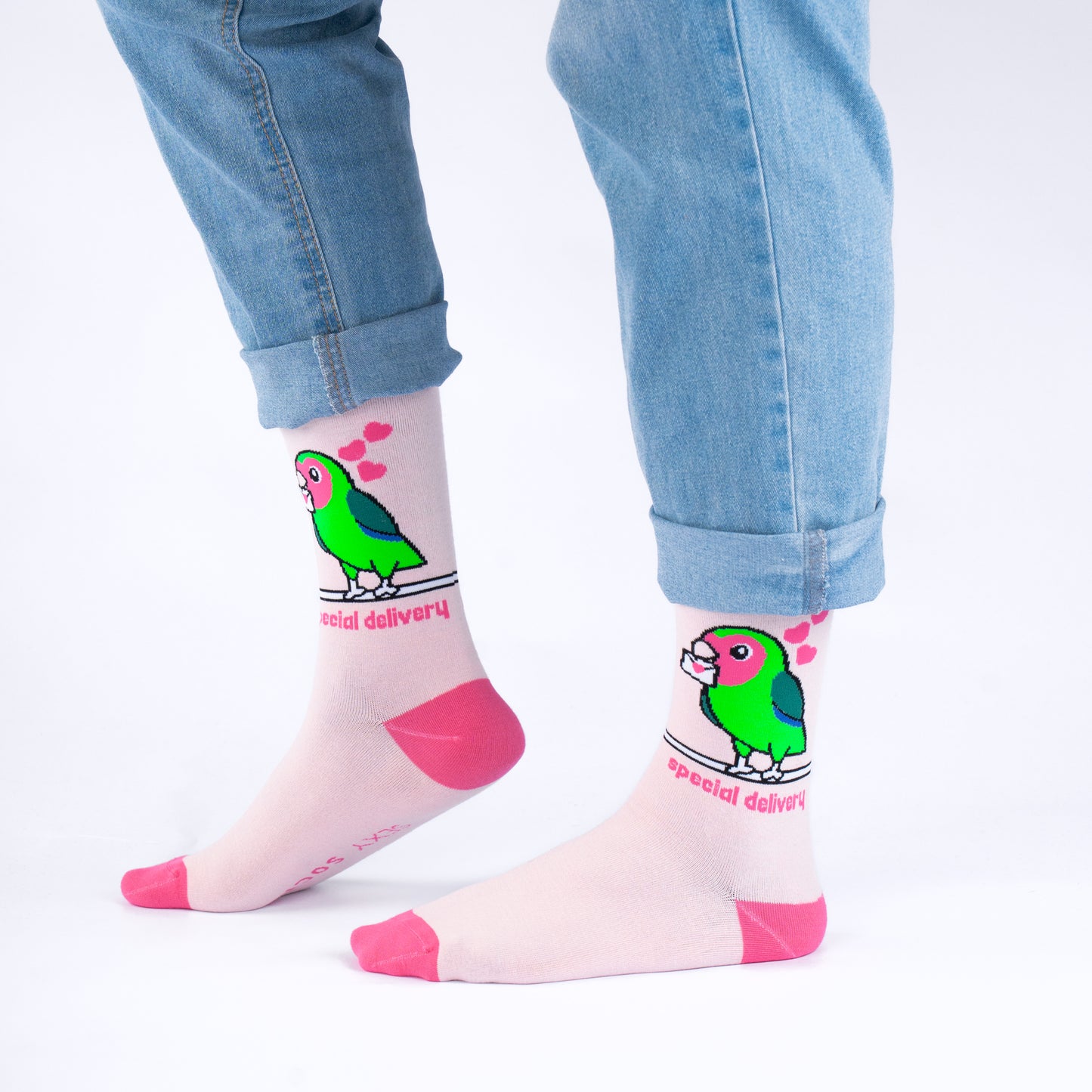 Love Bird Natural Bamboo Knit Socks