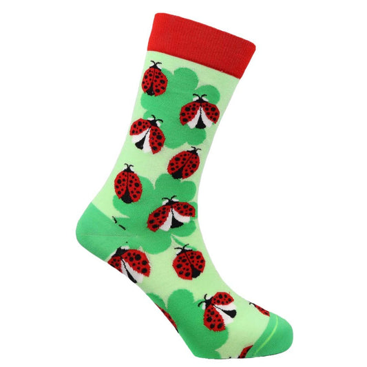 Lucky Bug Natural Bamboo Knit Socks