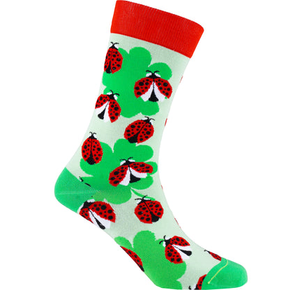 Lucky Bug Natural Bamboo Knit Socks