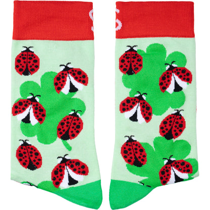 Lucky Bug Natural Bamboo Knit Socks