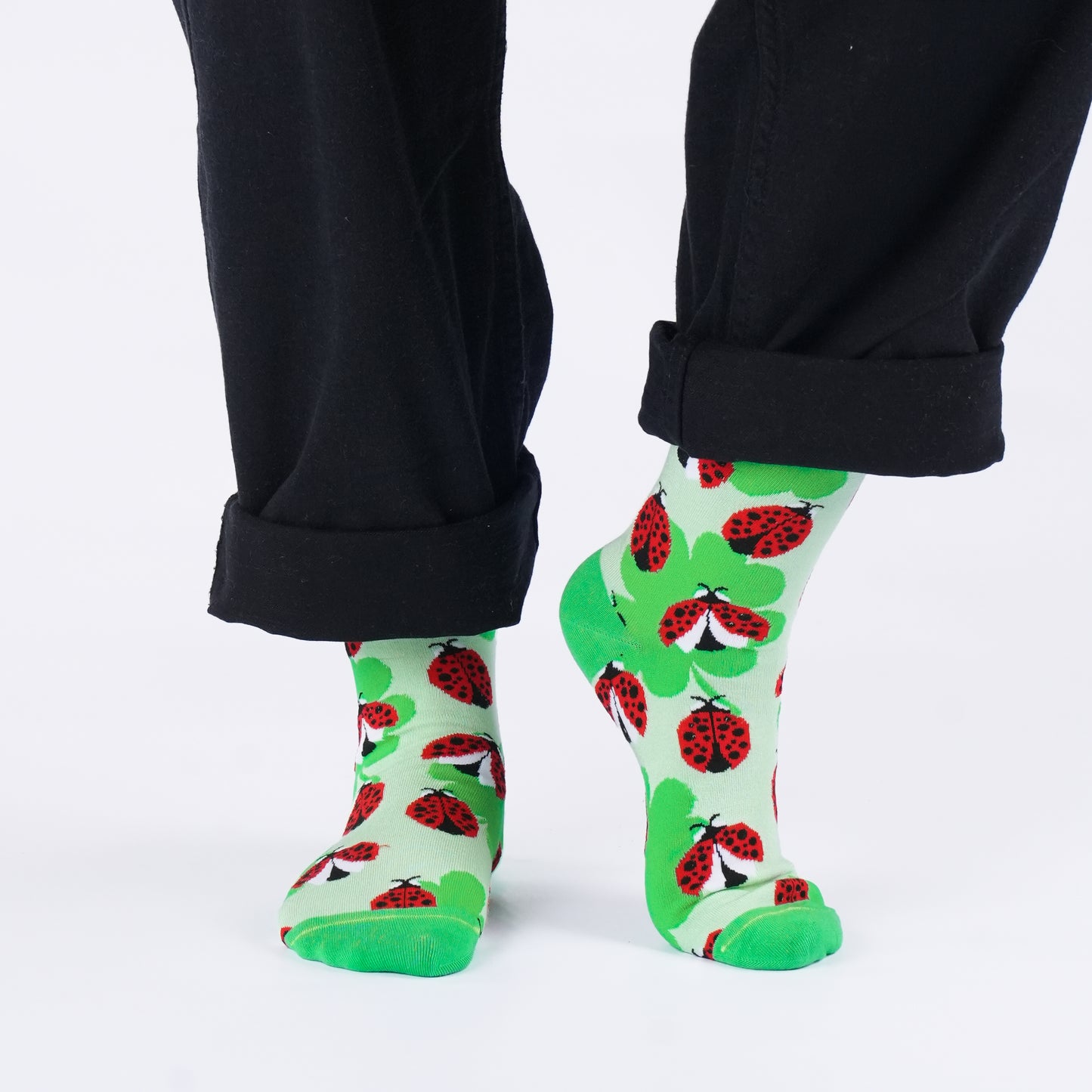 Lucky Bug Natural Bamboo Knit Socks