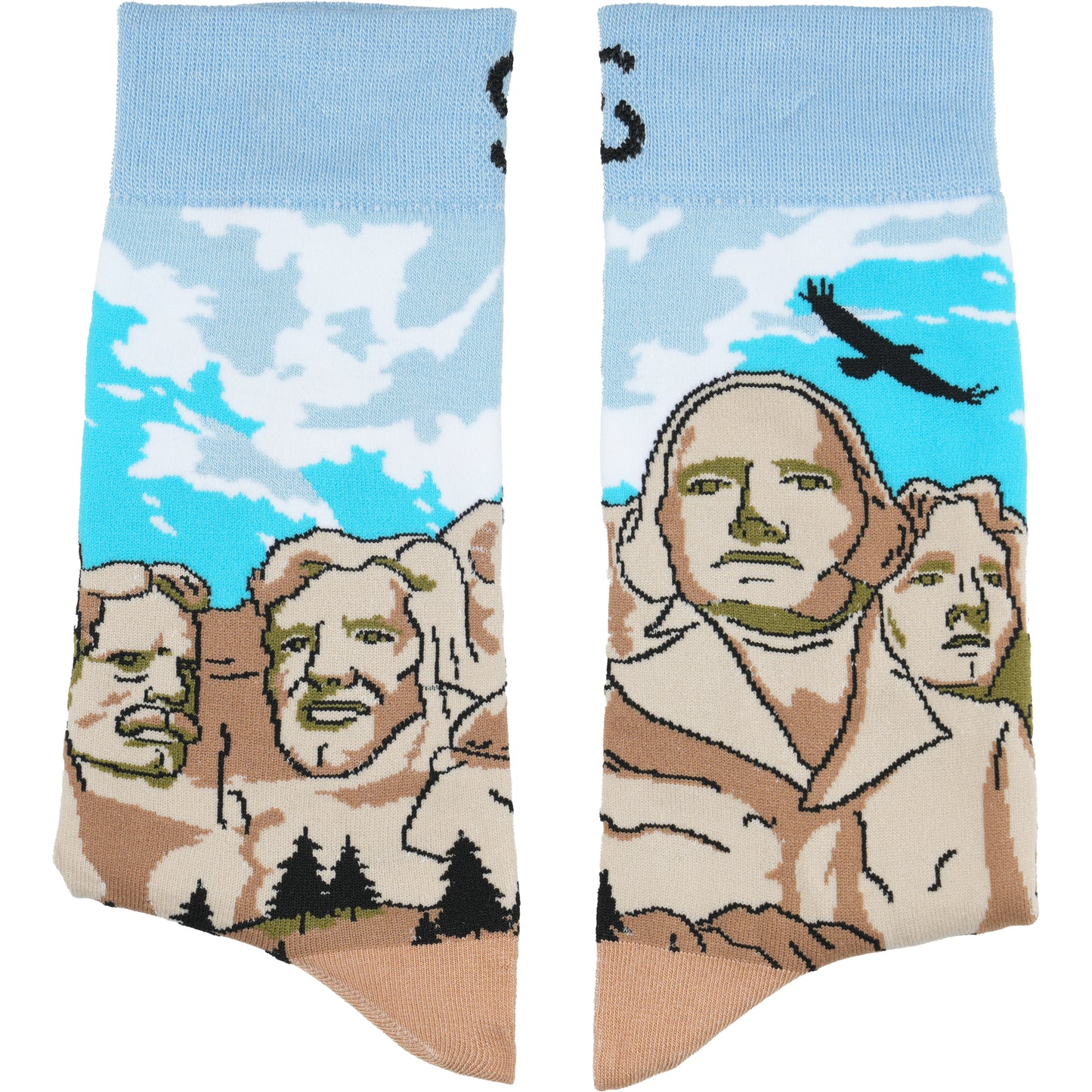 Mt. Rushmore Natural Bamboo Knit Socks