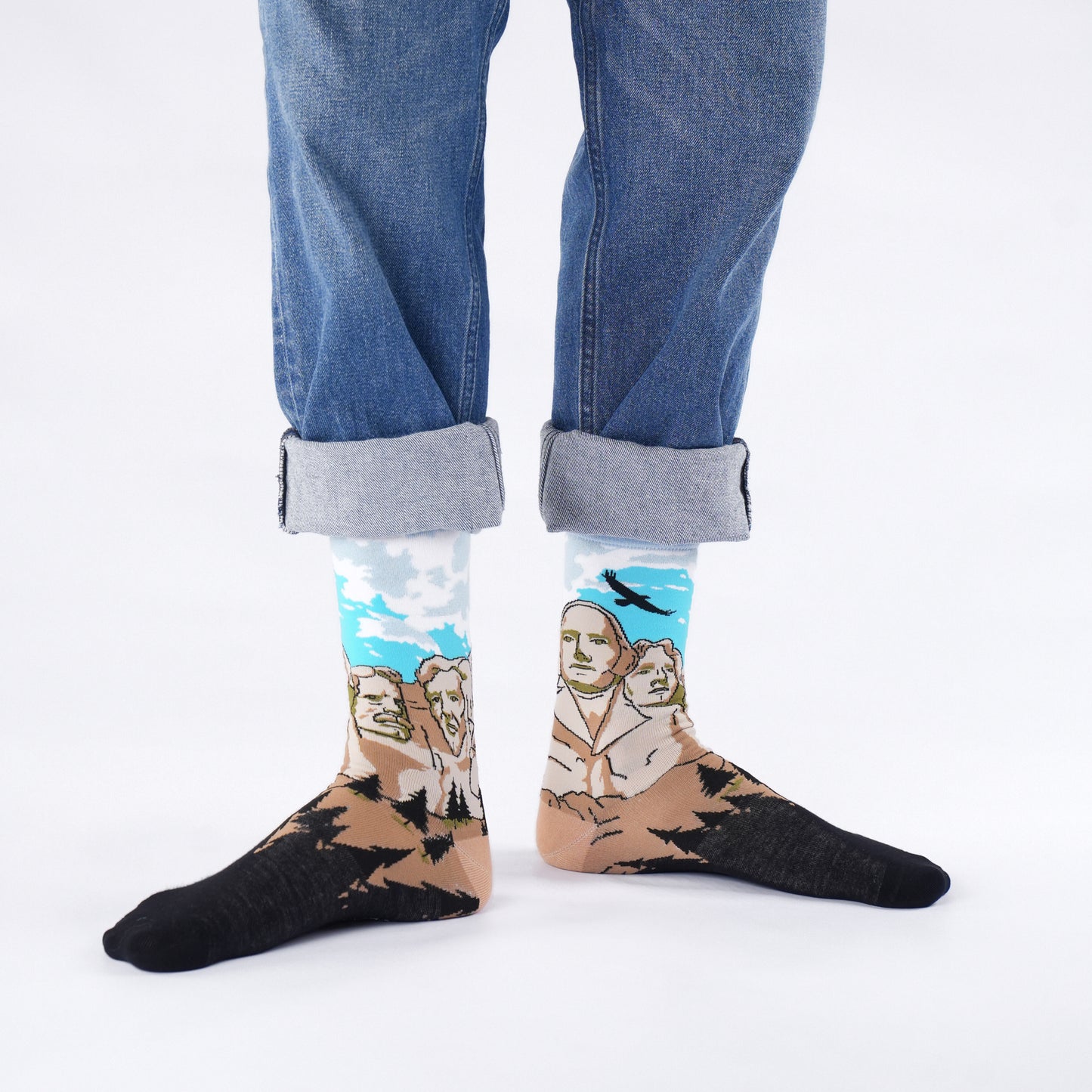 Mt. Rushmore Natural Bamboo Knit Socks