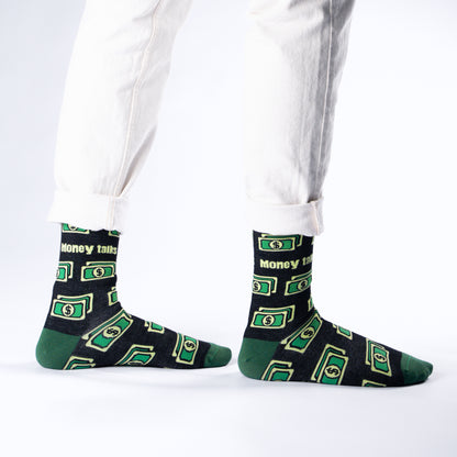 Money Talks Bamboo Knit Socks