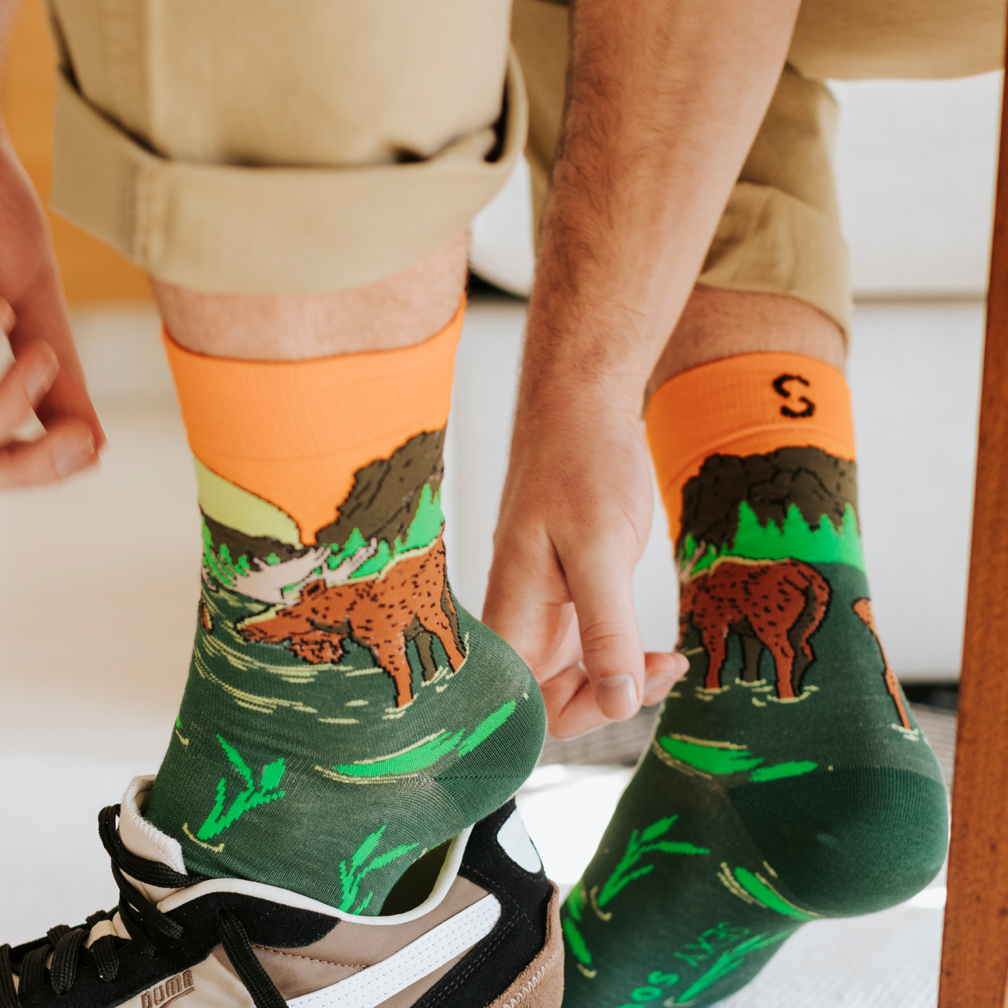 Moose Natural Bamboo Knit Socks
