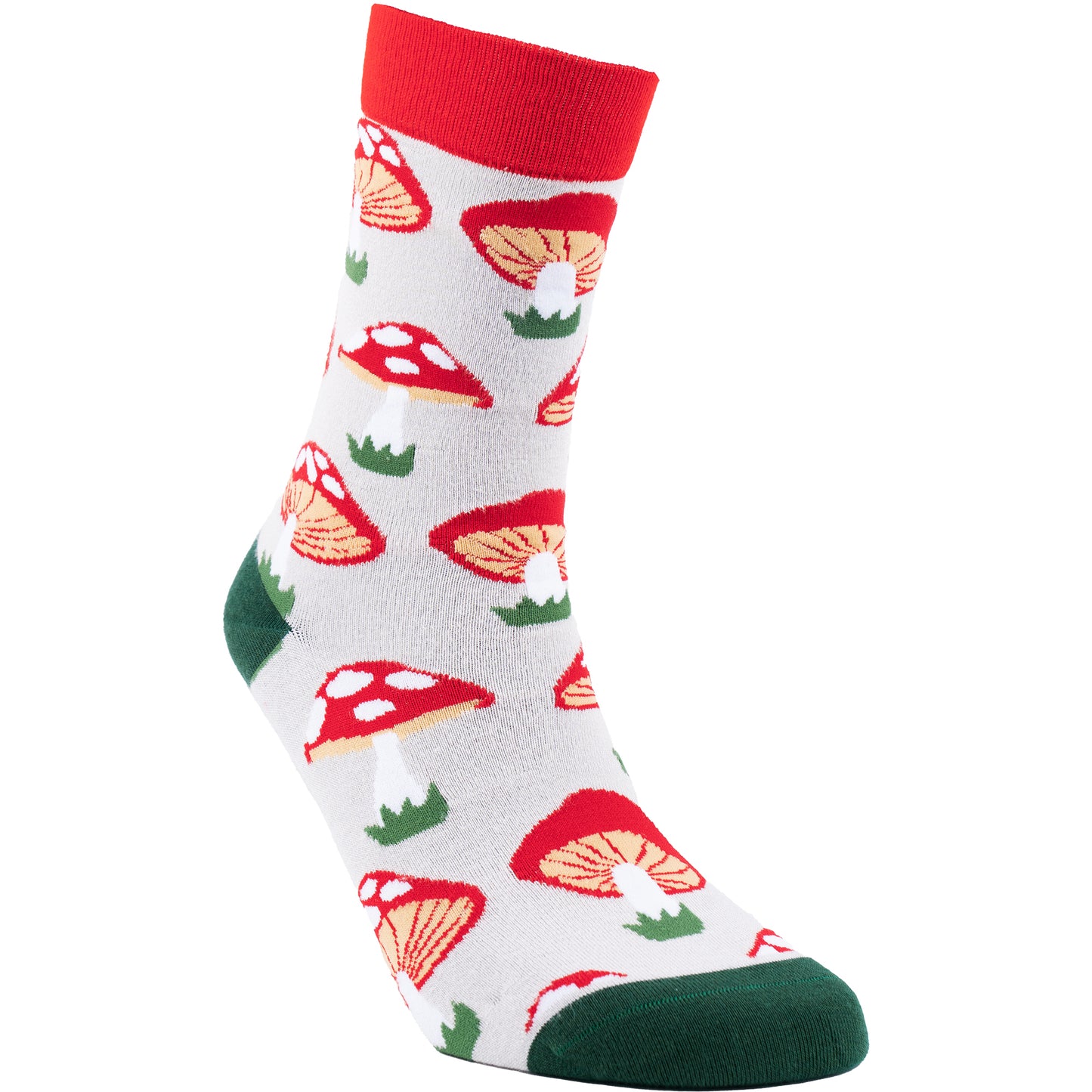 Mushrooms Natural Bamboo Knit Socks