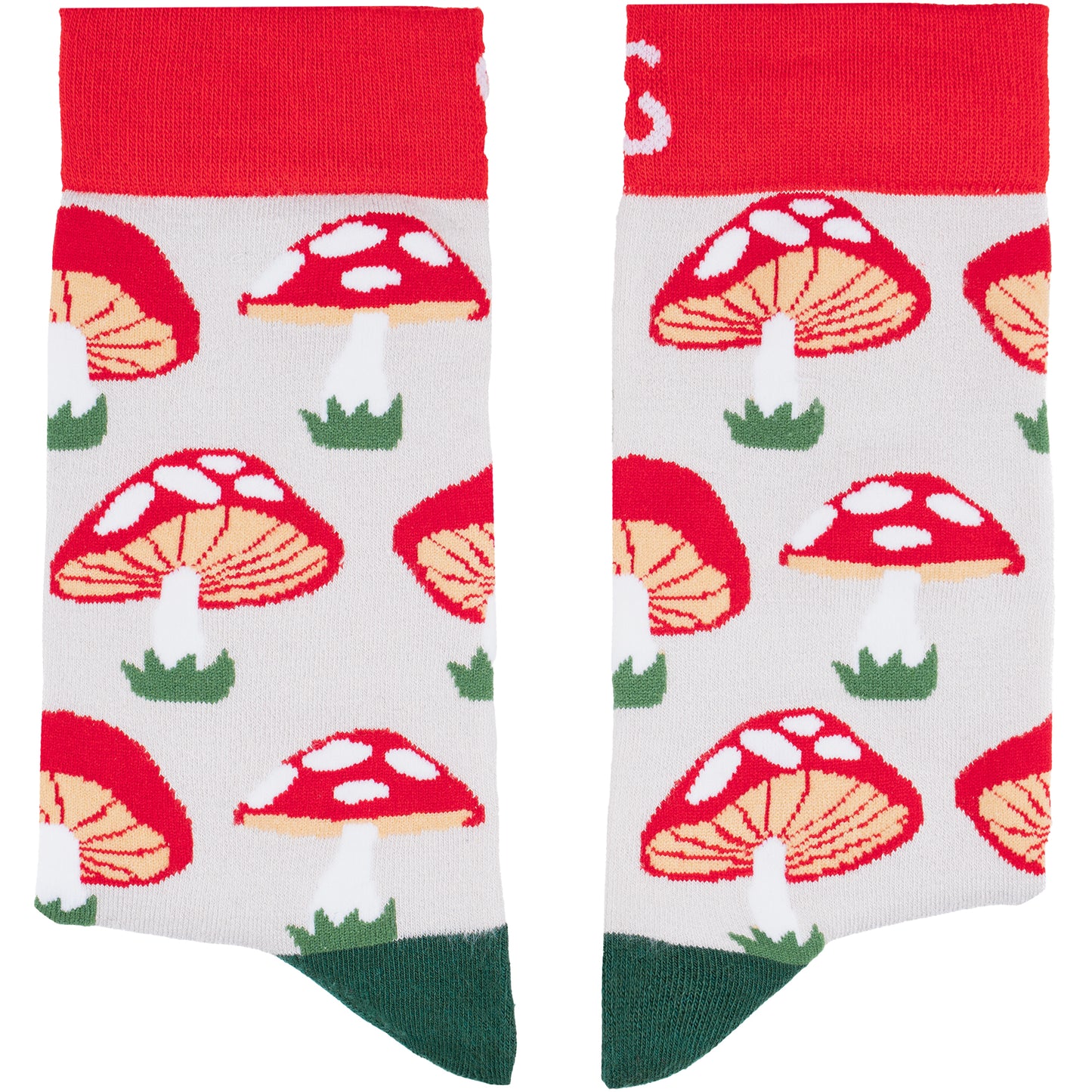 Mushrooms Natural Bamboo Knit Socks