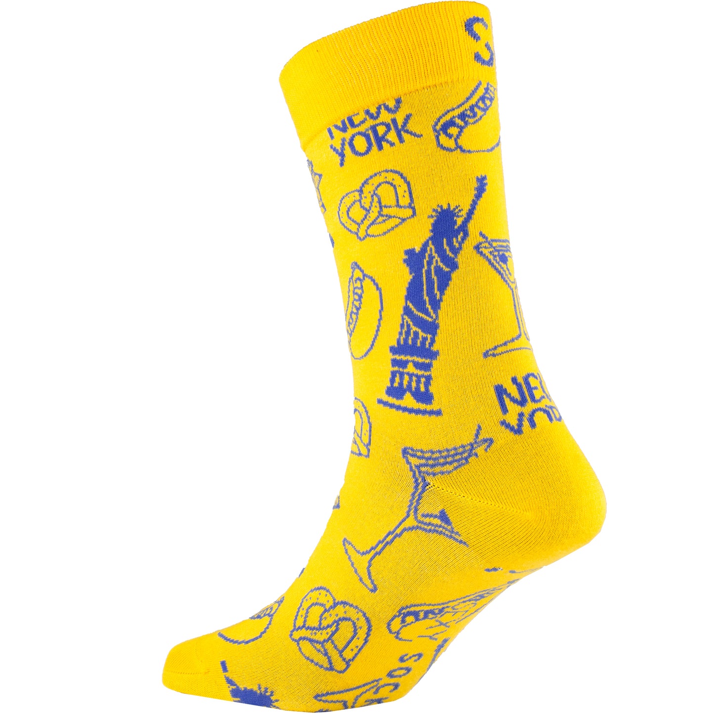 NY Stickers Bamboo Crew Socks