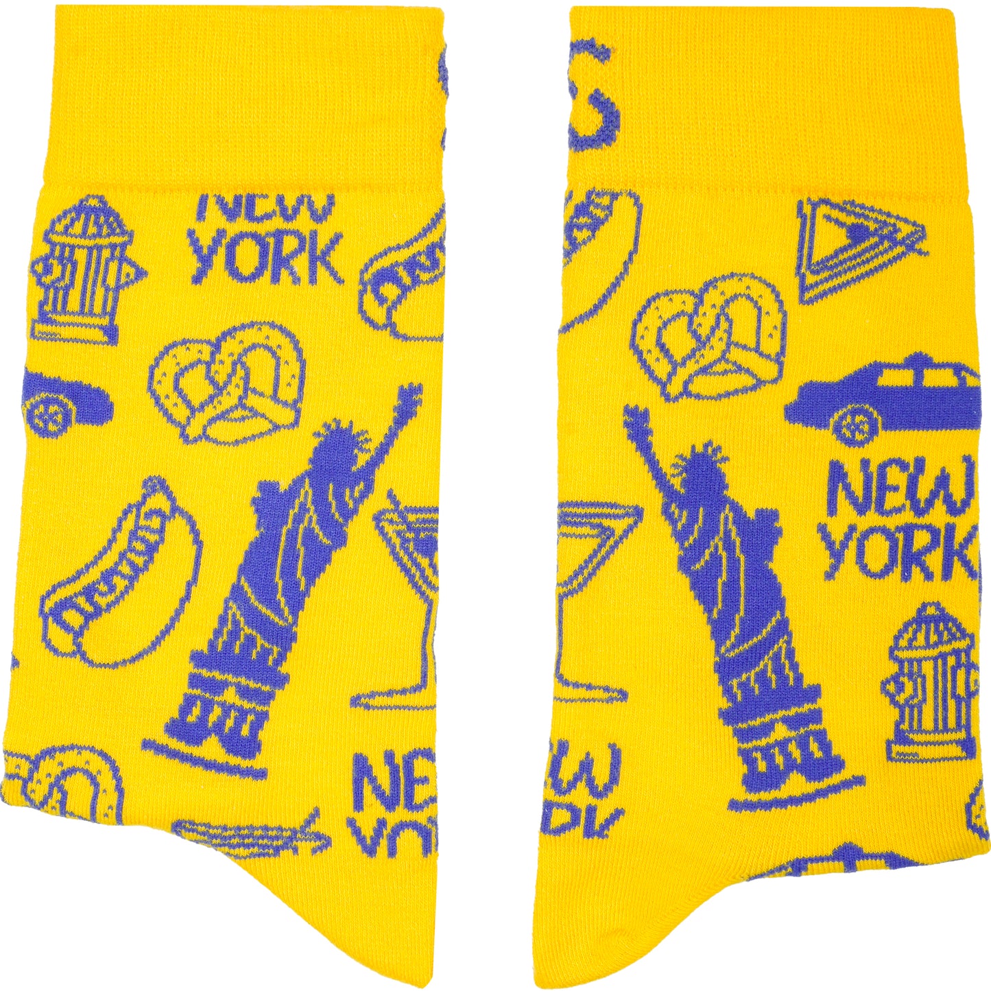 NY Stickers Bamboo Crew Socks