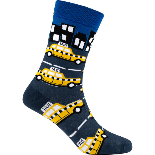 NY Taxis Natural Bamboo Knit Socks