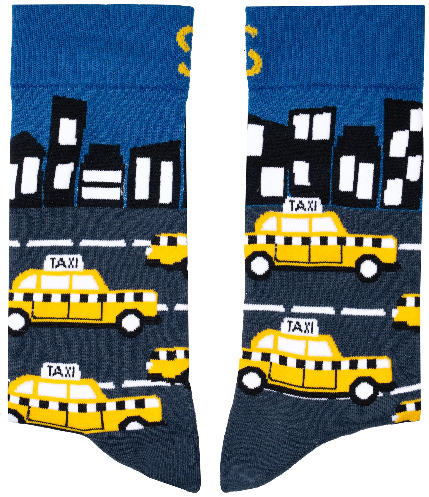 NY Taxis Natural Bamboo Knit Socks