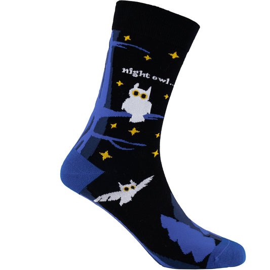 Night Owl Natural Bamboo Knit Socks