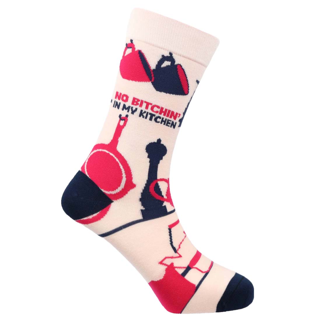 No Bitchin' Natural Bamboo Knit Socks