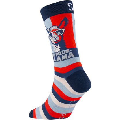 No Prob-Llama Natural Bamboo Knit Socks