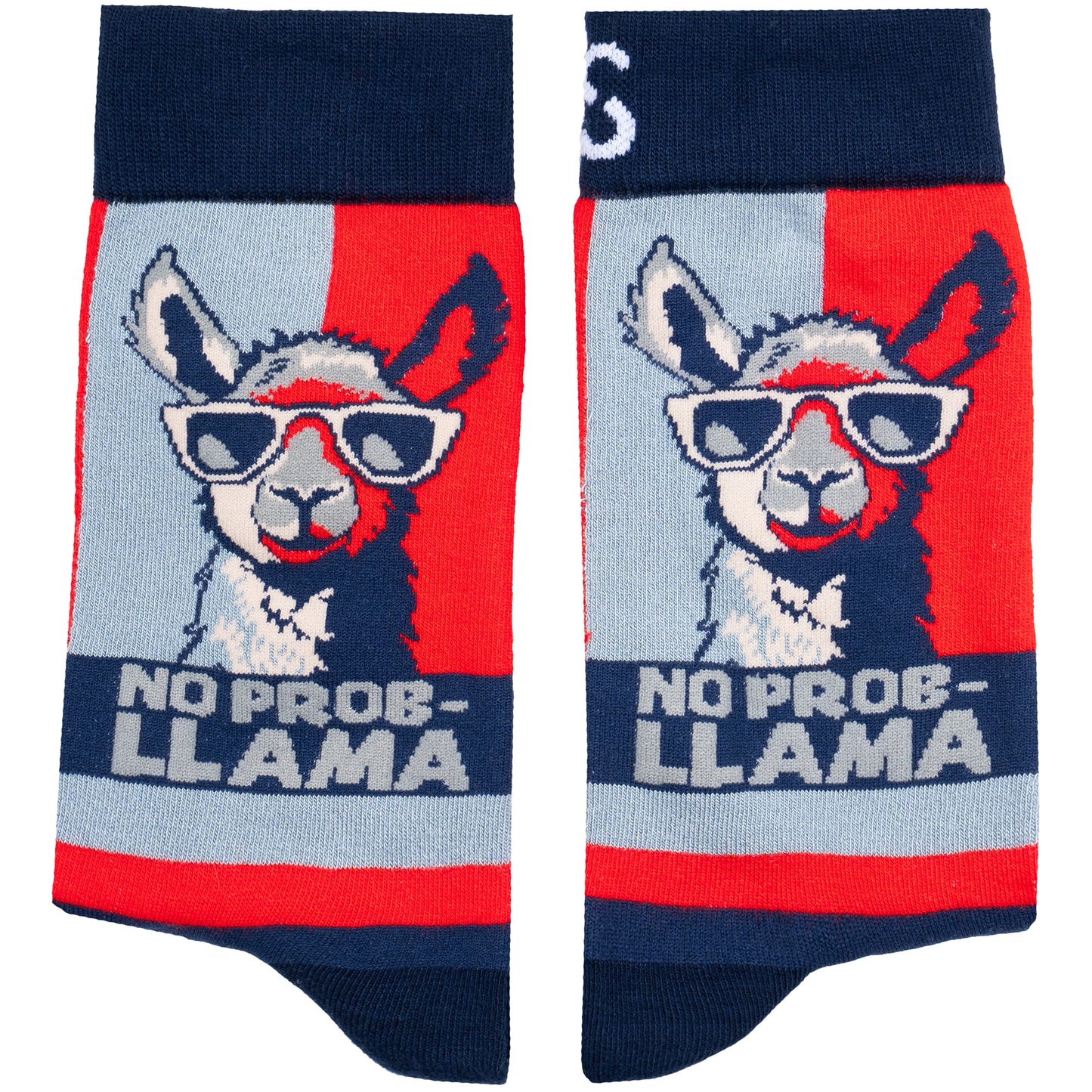 No Prob-Llama Natural Bamboo Knit Socks