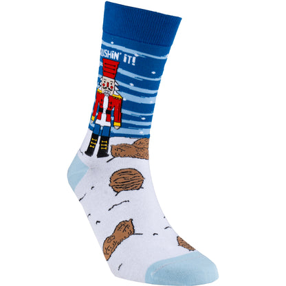 Nut Cracker Natural Bamboo Knit Socks