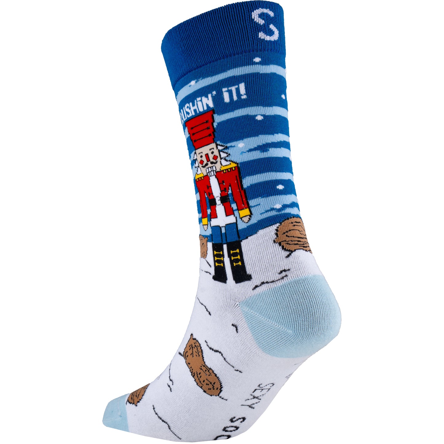 Nut Cracker Natural Bamboo Knit Socks