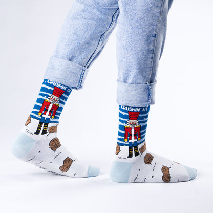 Nut Cracker Natural Bamboo Knit Socks