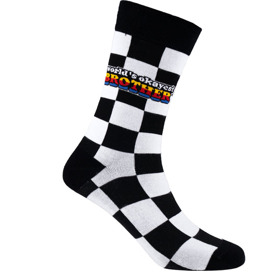 Okayest brother Natural Bamboo Knit Socks