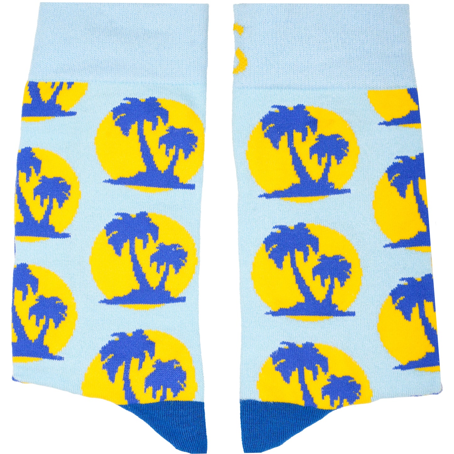 Palm Trees Natural Bamboo Knit Socks