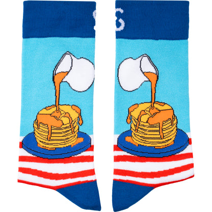 Pancakes Natural Bamboo Knit Socks