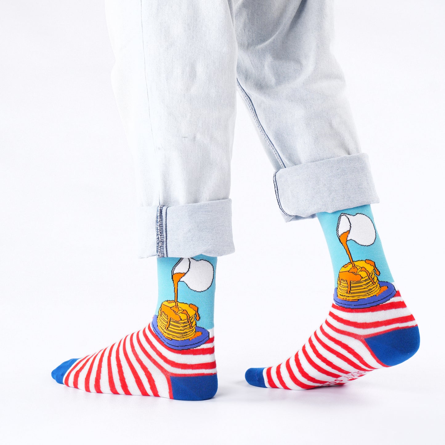 Pancakes Natural Bamboo Knit Socks