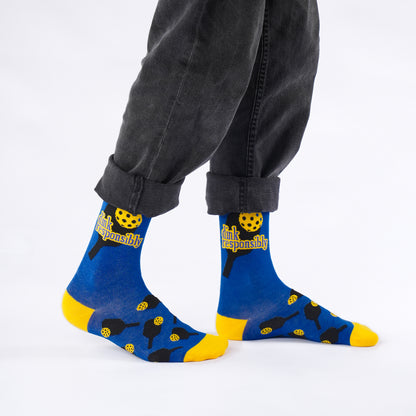 Pickleball Dinker Bamboo Sport Socks