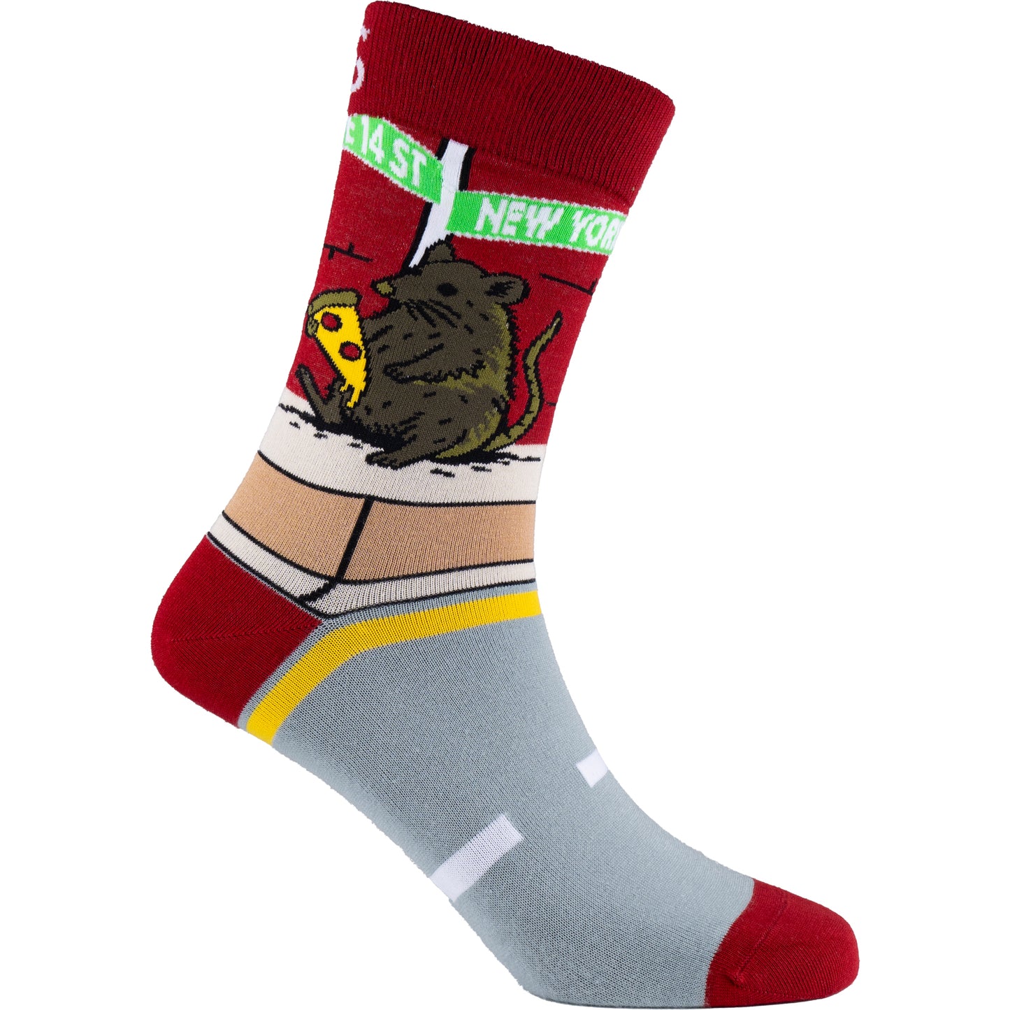 Pizza Rat Bamboo Crew Socks