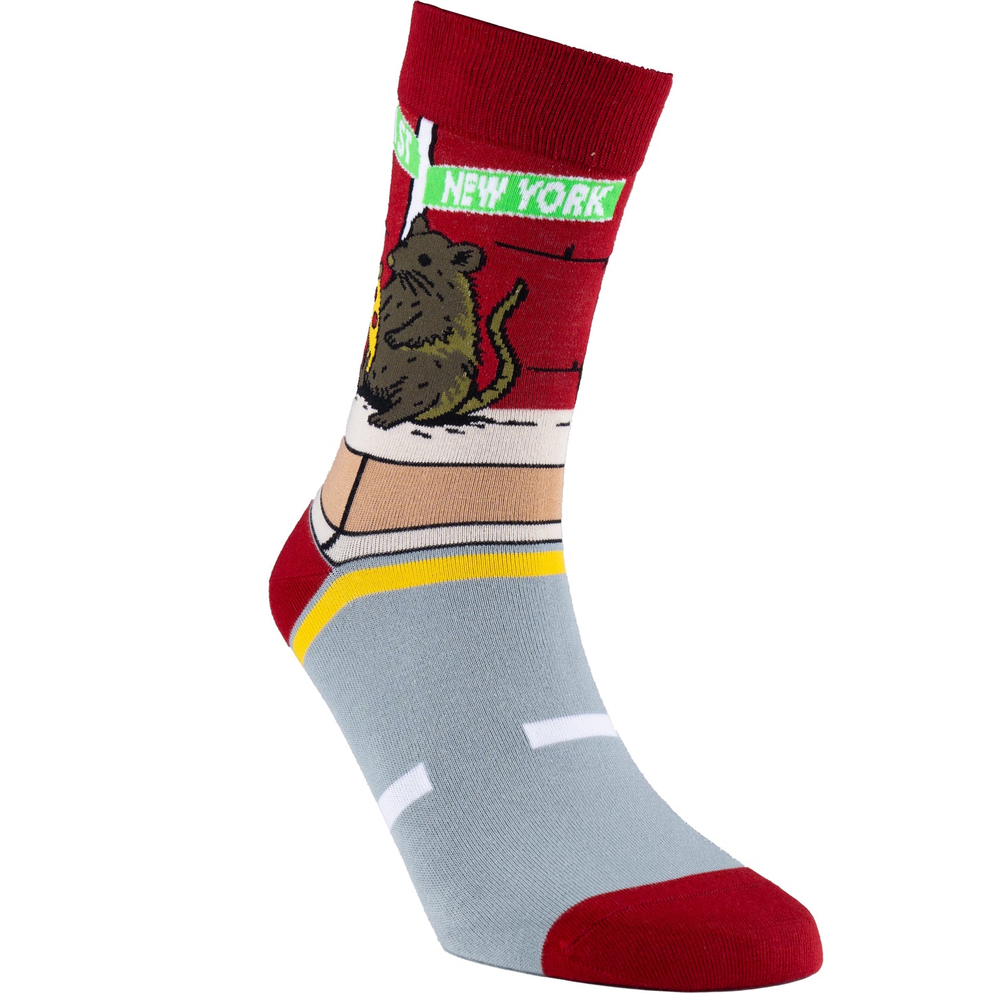 Pizza Rat Bamboo Crew Socks