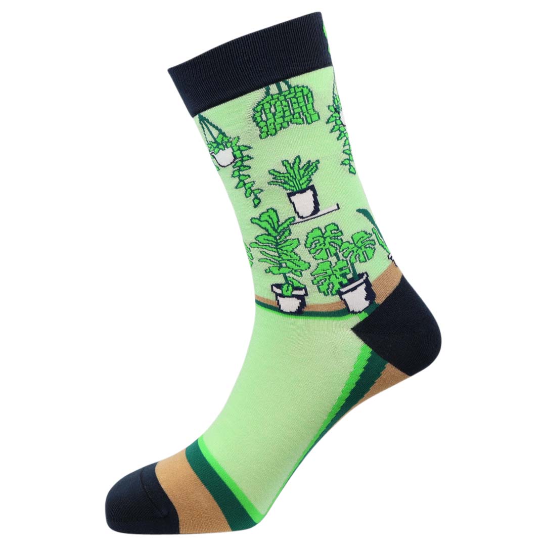 Plant Lady Natural Bamboo Knit Socks