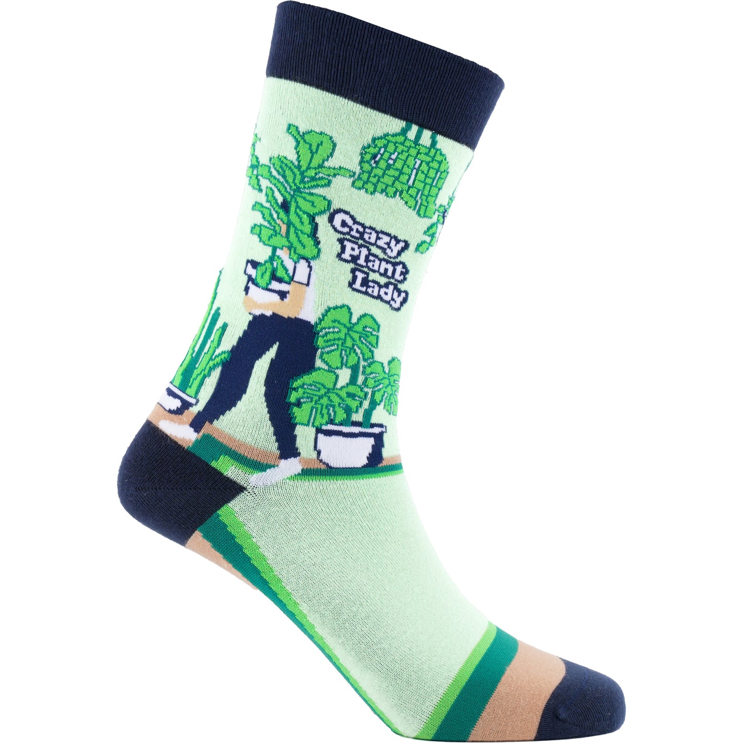 Plant Lady Natural Bamboo Knit Socks